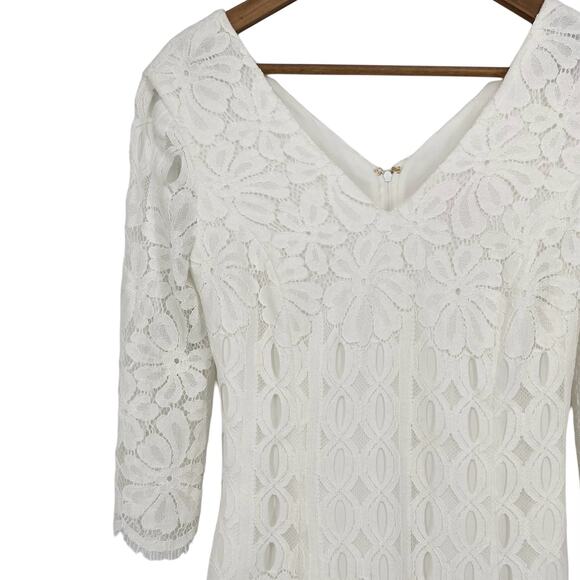 LILLY PULITZER Macon Resort White Dress Whitaker Lace Size 2 Bride Wedding - Picture 3 of 9